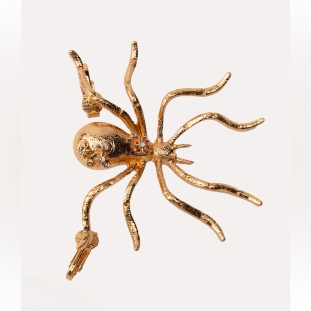 Zara bejeweled spider ear cuff earring NWT ref 4736/349 festival y2k vibes